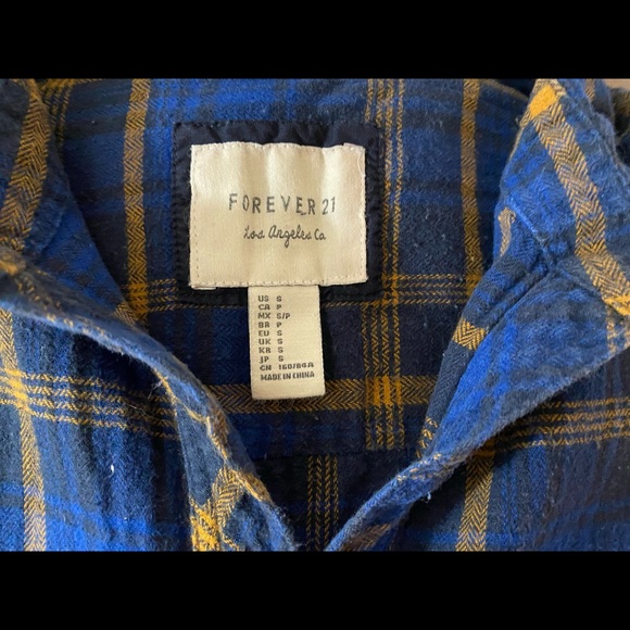 Forever 21 Plaid Poncho - Picture 6 of 6